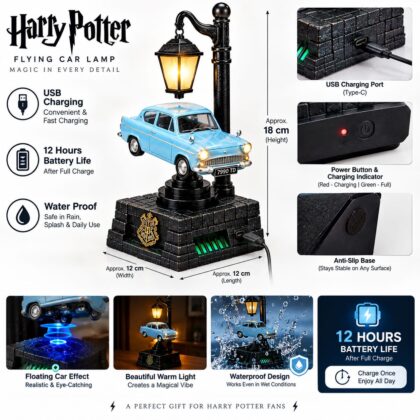 Flying Floating Car Lamp Showpiece | Magnetic Levitation Rotating Car | Harry Potter Style